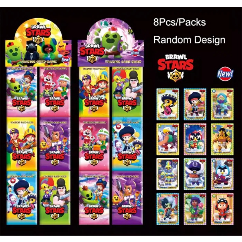 Board Game Anak - Losowe Karty Kolekcjonerskie Anime Brawl Stars