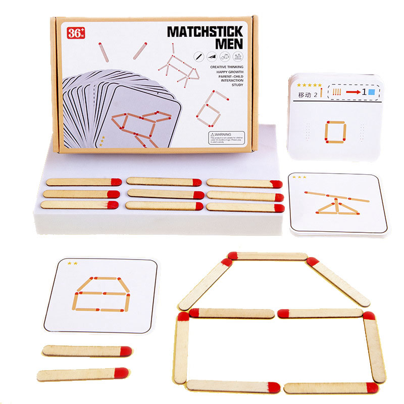 Board Game Anak - Montessori dopasowuje puzzle gra drewniane zabawki