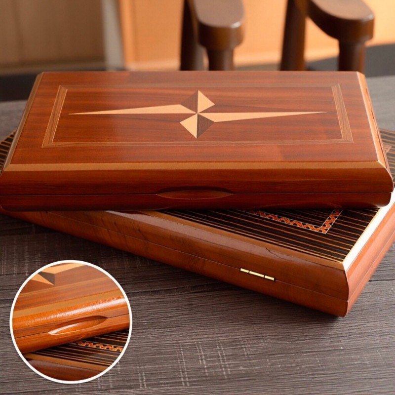 Board Game Vantage - Luksusowy profesjonalny zestaw do backgammonu z