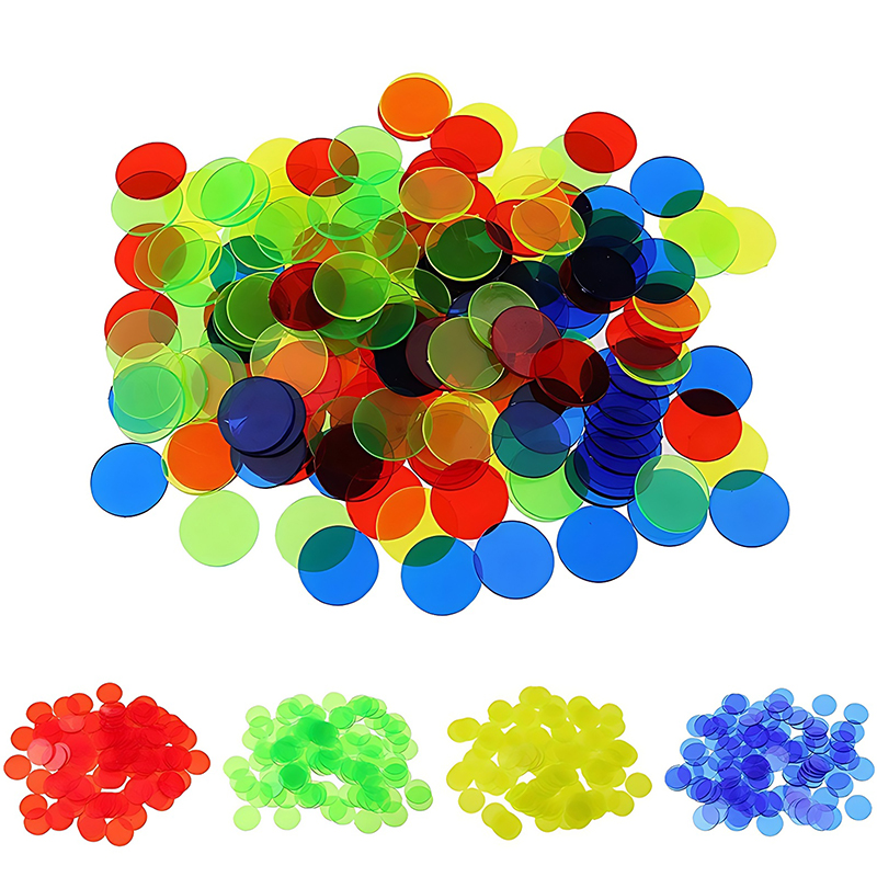 Board Game With Chips - 100/200 SZTUK 19 mm okrągłych żetonów