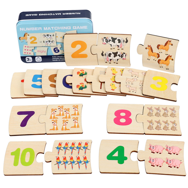 Board Game Anak - Drewniane puzzle dla dzieci z motywem