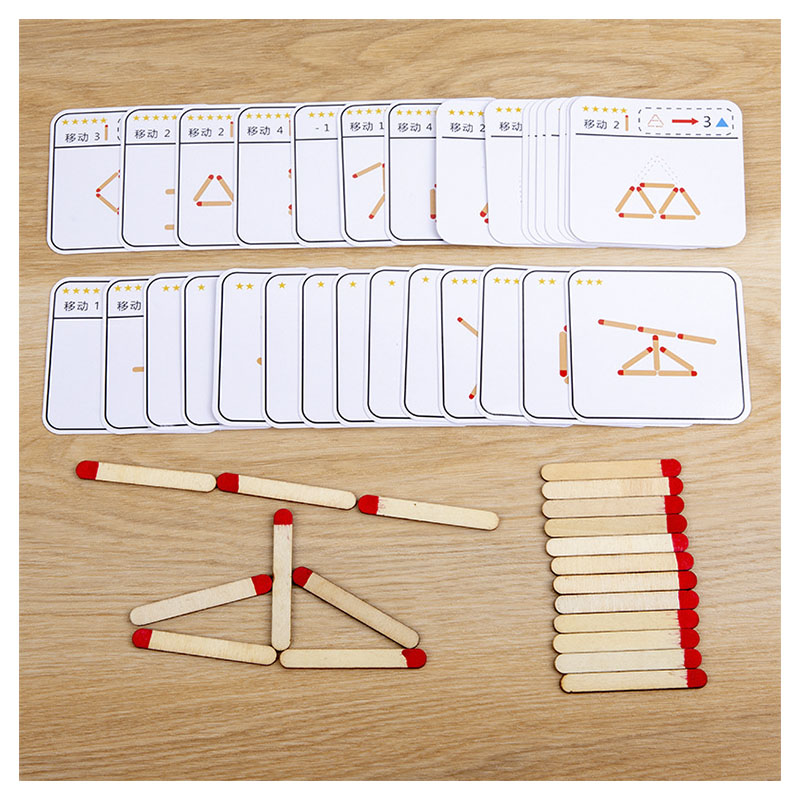 Board Game Anak - Montessori dopasowuje puzzle gra drewniane zabawki