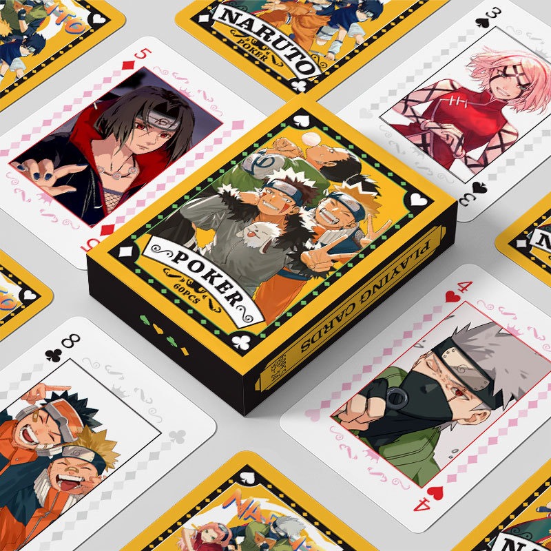 Board Game Naruto - Karty do pokera One Piece Naruto,