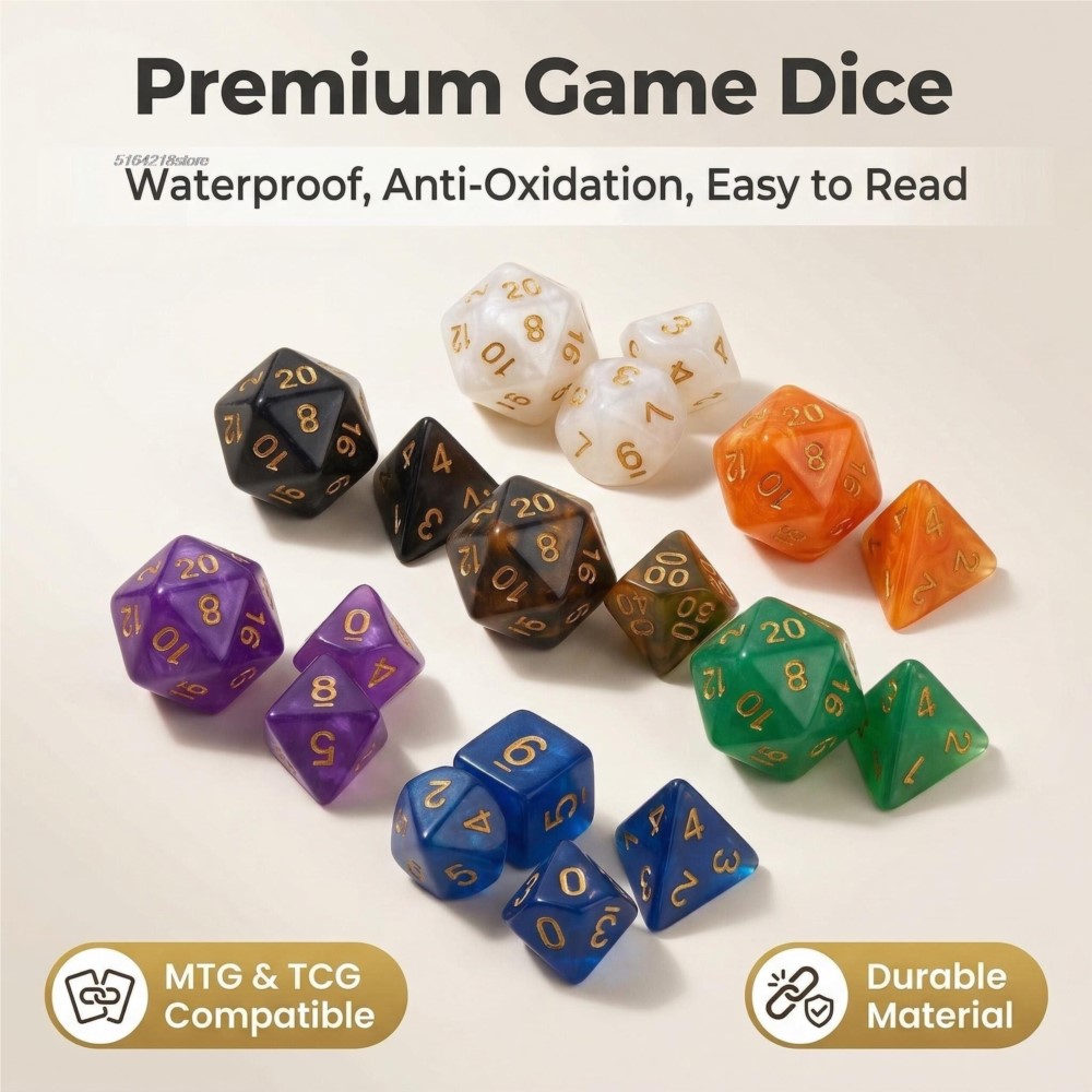 Zestaw 7 kostek do gier plansz – Board Game Hegemony recenzja i cena